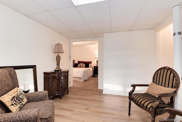 5215 S Washington St, Littleton, CO 80121 - sitting room with a paneled ceiling and light wood-type flooring