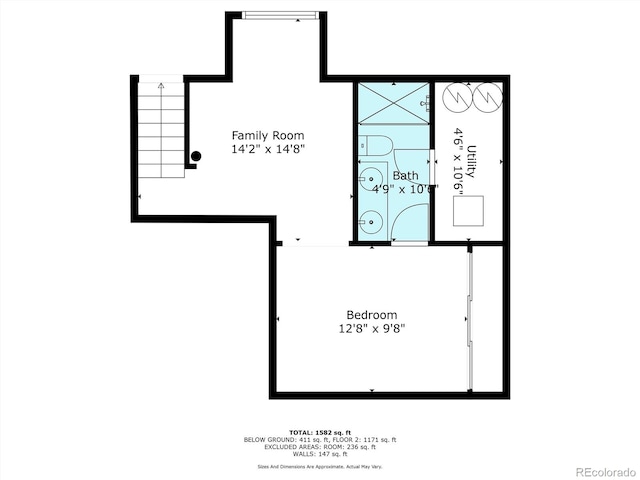 5215 S Washington St, Littleton, CO 80121 - view of floor plan / room layout