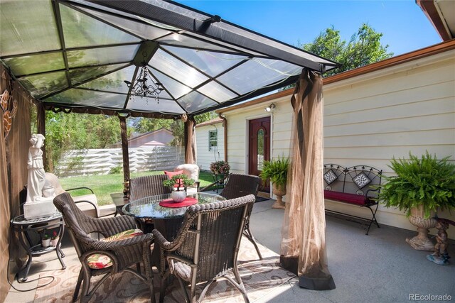 5215 S Washington St, Littleton, CO 80121 - view of patio with a gazebo and outdoor dining area