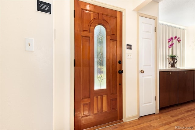 5215 S Washington St, Littleton, CO 80121 - foyer entrance featuring light wood-type flooring