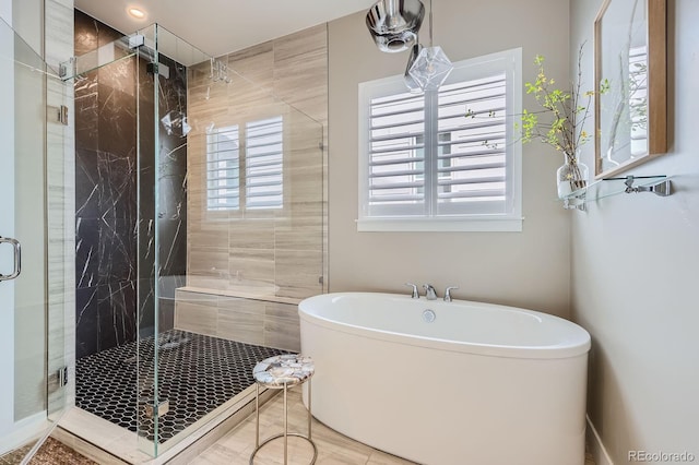 268 Simmental Loop, Castle Rock, CO 80104 - full bath with a freestanding bath and a stall shower