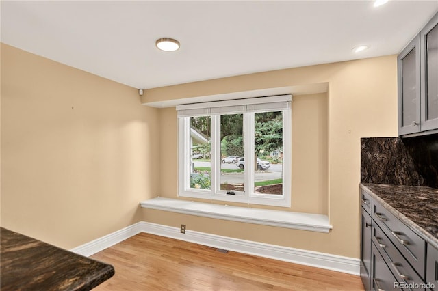 6338 S Oneida Ct, Centennial, CO 80111 - unfurnished dining area with light wood-style floors and recessed lighting