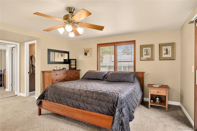 6338 S Oneida Ct, Centennial, CO 80111 - bedroom featuring light colored carpet and ceiling fan