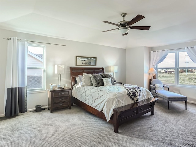 8862 Chestnut Hill Ln, Highlands Ranch, CO 80130 - carpeted bedroom featuring baseboards and a ceiling fan