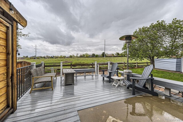 8862 Chestnut Hill Ln, Highlands Ranch, CO 80130 - view of wooden terrace