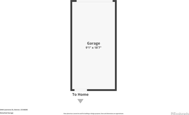 3444 Lawrence St, Denver, CO 80205 - room layout