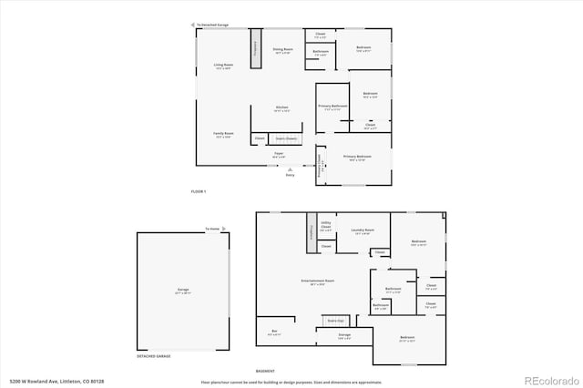 5200 W Rowland Ave, Littleton, CO 80128 - home floor plan