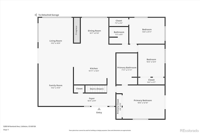 5200 W Rowland Ave, Littleton, CO 80128 - room layout