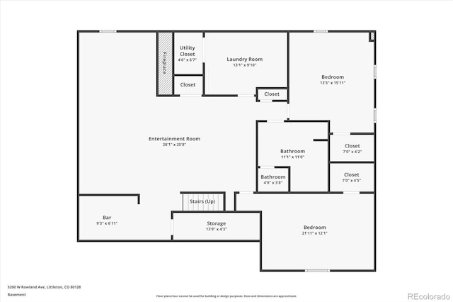 5200 W Rowland Ave, Littleton, CO 80128 - home floor plan