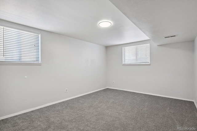 view of carpeted empty room