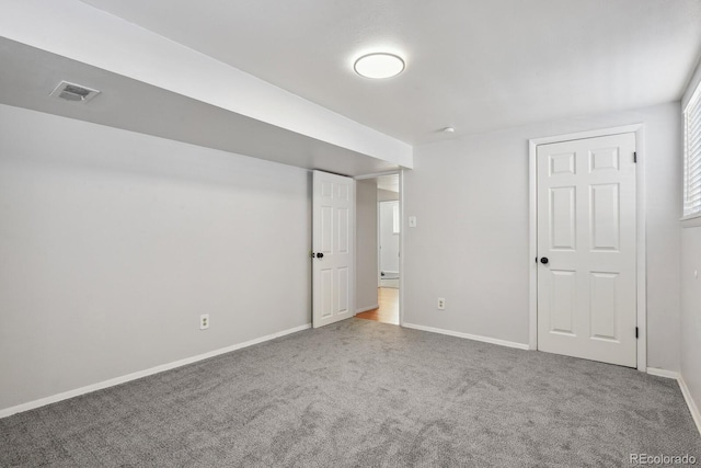 interior space featuring carpet floors