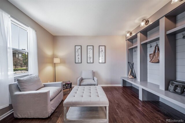 interior space featuring dark hardwood / wood-style flooring