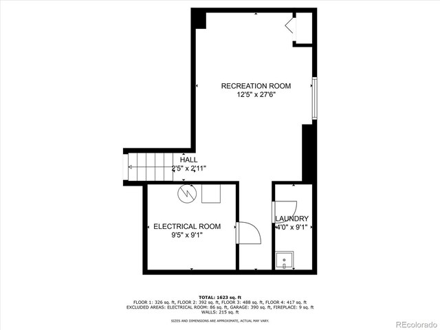 4947 S Espana Way, Centennial, CO 80015 - view of floor plan / room layout