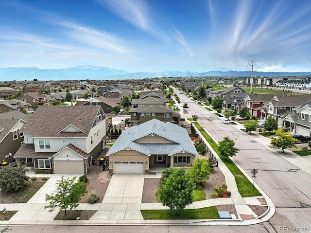 8205 Birch Tree Loop, Colorado Springs, CO 80927 - aerial view of residential area with a mountainous background