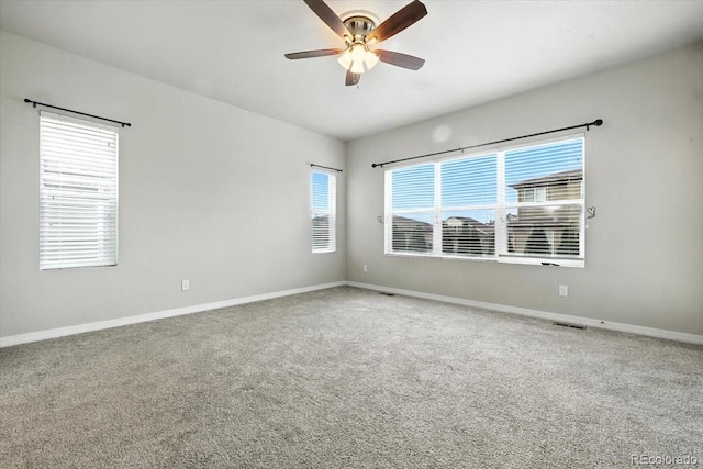 8205 Birch Tree Loop, Colorado Springs, CO 80927 - spare room featuring ceiling fan and carpet floors