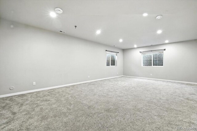 8205 Birch Tree Loop, Colorado Springs, CO 80927 - carpeted spare room featuring recessed lighting, a smoke detector, and a pendent fire sprinkler