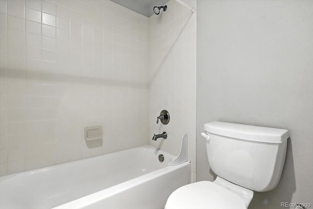 8205 Birch Tree Loop, Colorado Springs, CO 80927 - bathroom featuring toilet and shower / bath combination