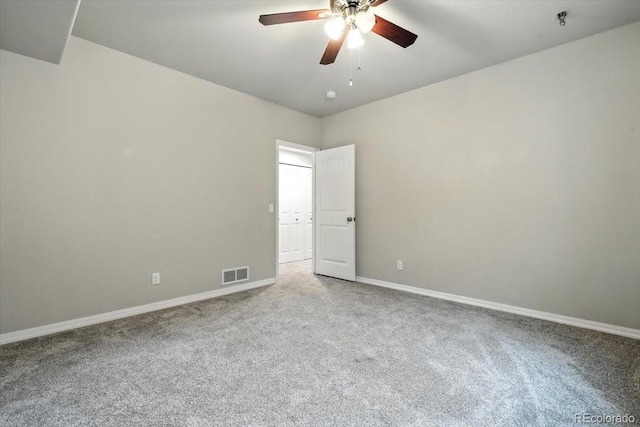8205 Birch Tree Loop, Colorado Springs, CO 80927 - empty room featuring carpet, a ceiling fan, and fire sprinkler in ceiling