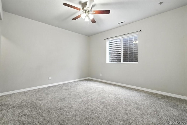 8205 Birch Tree Loop, Colorado Springs, CO 80927 - carpeted empty room featuring a ceiling fan and fire sprinkler in ceiling
