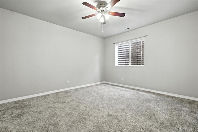 8205 Birch Tree Loop, Colorado Springs, CO 80927 - carpeted spare room featuring a ceiling fan and baseboards