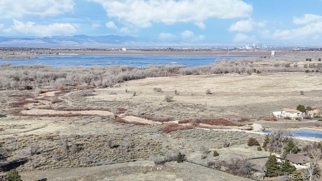 view of water feature featuring a mountain view