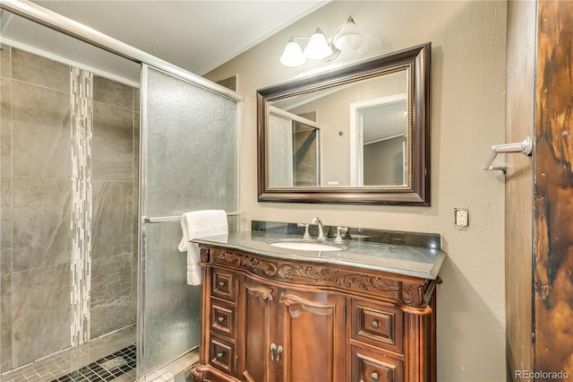 8426 Cook Way, Denver, CO 80229 - bathroom with vanity and a shower stall