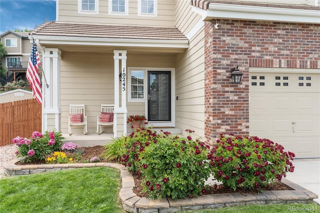 10245 Nottingham Dr, Parker, CO 80134 - entrance to property featuring a porch and brick siding