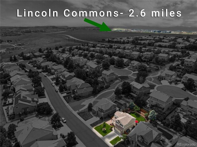 10245 Nottingham Dr, Parker, CO 80134 - aerial view of residential area