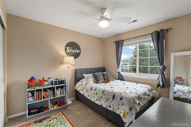10245 Nottingham Dr, Parker, CO 80134 - bedroom featuring carpet and ceiling fan