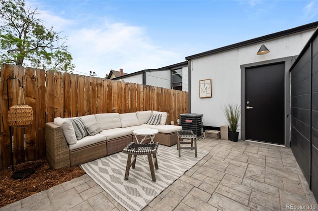 3003 California St, Denver, CO 80205 - view of patio / terrace featuring an outdoor living space