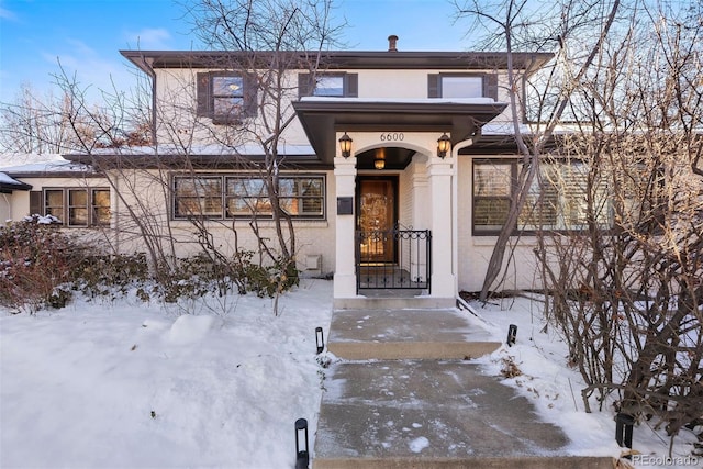 view of front of home