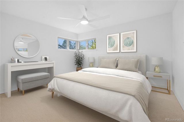 5730 E 19th Ave, Denver, CO 80220 - bedroom with carpet, ceiling fan, and baseboards