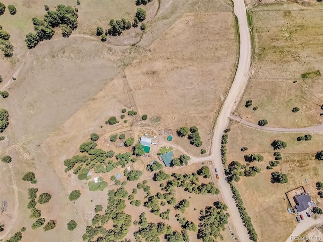 10771 Winding Meadow Dr, Kiowa, CO 80117 - birds eye view of property with a rural view