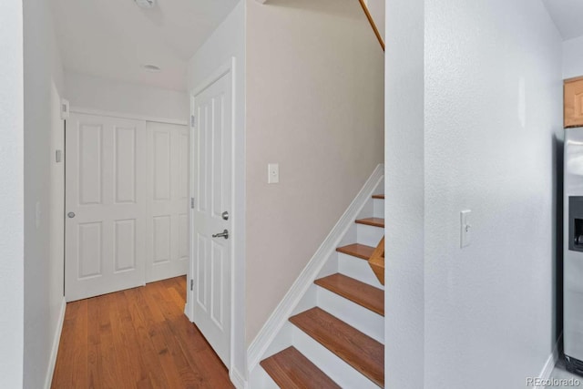 13231 Holly St Unit B, Thornton, CO 80241 - staircase with wood finished floors