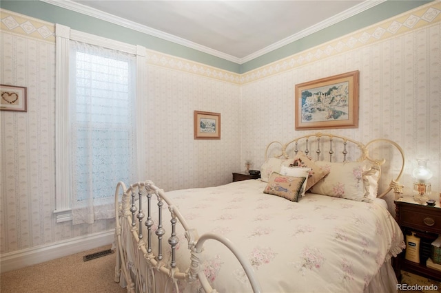 220 E Eaton Ave, Cripple Creek, CO 80813 - bedroom with carpet and crown molding