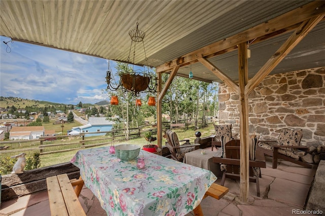 220 E Eaton Ave, Cripple Creek, CO 80813 - view of patio / terrace featuring outdoor dining area