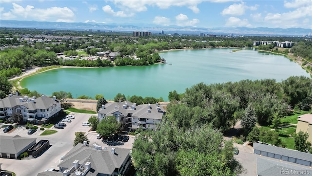 775 S Alton Way Unit 3D, Denver, CO 80247 - aerial view of residential area featuring a water and mountain view
