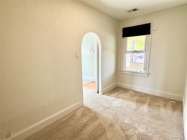 view of carpeted empty room