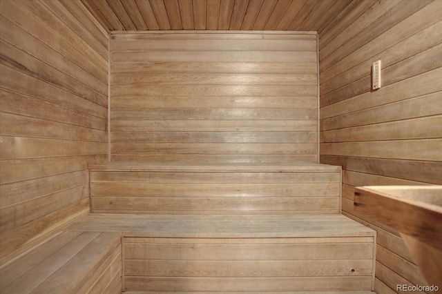 2900 Shadow Creek Dr Unit 201, Boulder, CO 80303 - sauna / steam room with wood ceiling and wooden walls