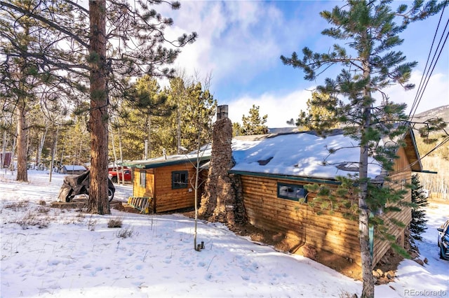 296 Anderson Rd, Bailey, CO 80421 - view of snow covered house