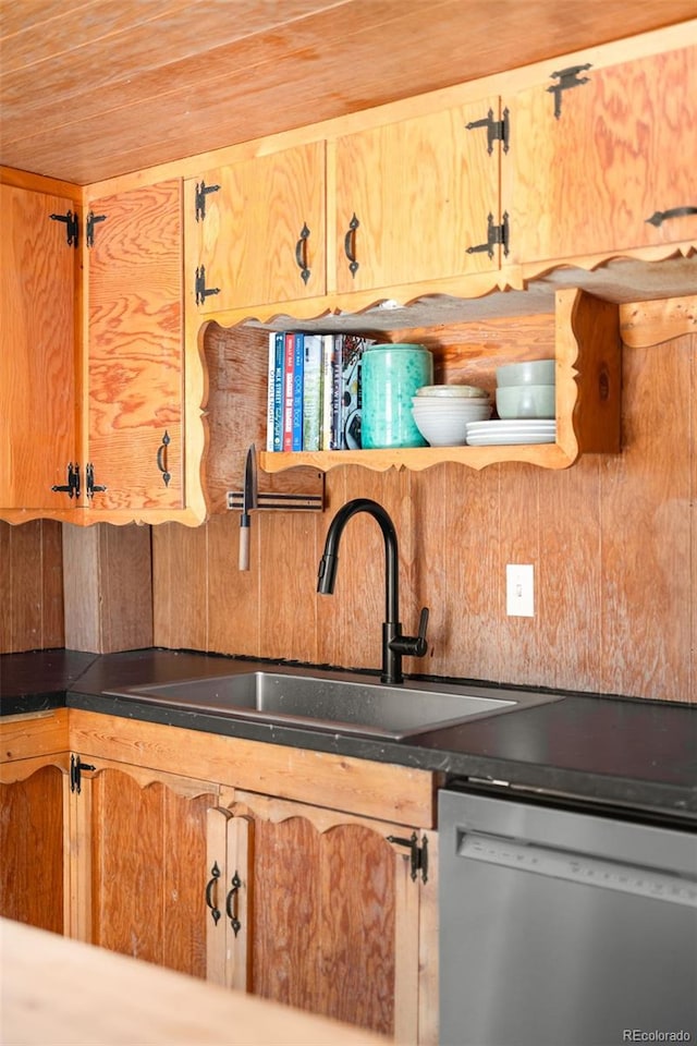 kitchen with dishwasher and sink