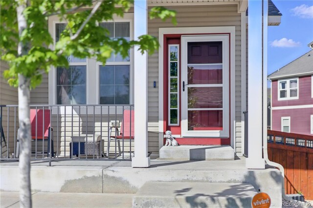 1673 Morningview Ln, Castle Rock, CO 80109 - doorway to property with covered porch