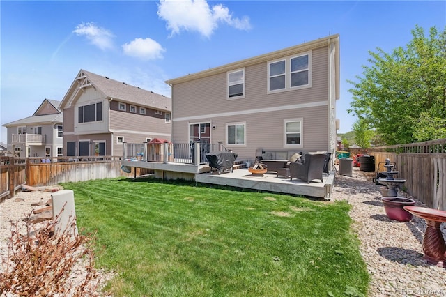 1673 Morningview Ln, Castle Rock, CO 80109 - rear view of house featuring a deck and outdoor lounge area