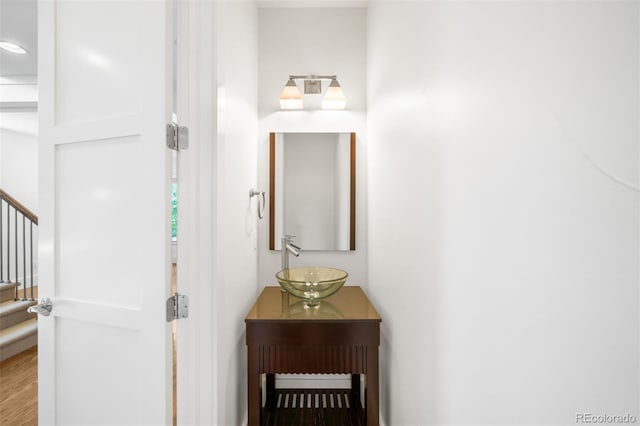 1934 S Sherman St, Denver, CO 80210 - hallway featuring stairway and wood finished floors