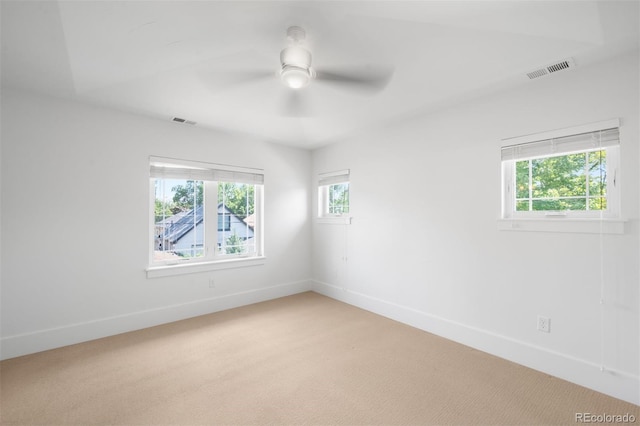 1934 S Sherman St, Denver, CO 80210 - unfurnished room with light colored carpet and a ceiling fan
