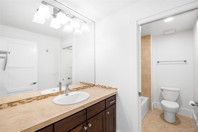 1934 S Sherman St, Denver, CO 80210 - bathroom featuring vanity, tile patterned floors, and shower / bathtub combination