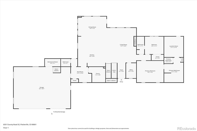 6331 County Road 32, Platteville, CO 80651 - property floor plan
