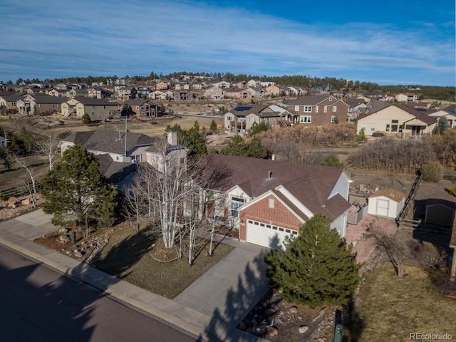 15653 Split Creek Dr, Monument, CO 80132 - aerial overview of property's location with nearby suburban area