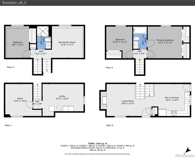 4726 S Taft St, Morrison, CO 80465 - view of property floor plan