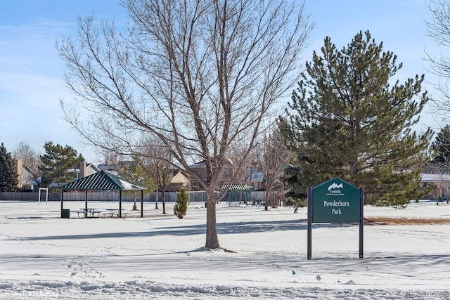 view of home's community featuring a gazebo